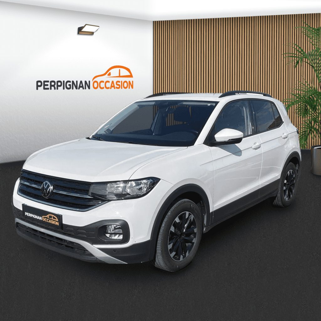 Volkswagen T-Cross Life Business d'occasion à Carcassonne – vue avant du SUV compact / voiture occasion Carcassonne