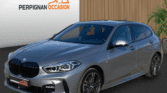 BMW Série 1 116d M Sport grise d'occasion à Carcassonne – vue avant de la compacte / voiture occasion Carcassonne