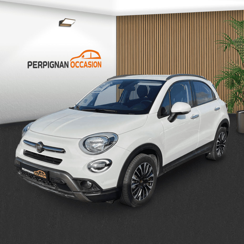 Fiat 500X Cross 1.6 Multijet d'occasion à Carcassonne – vue avant du SUV